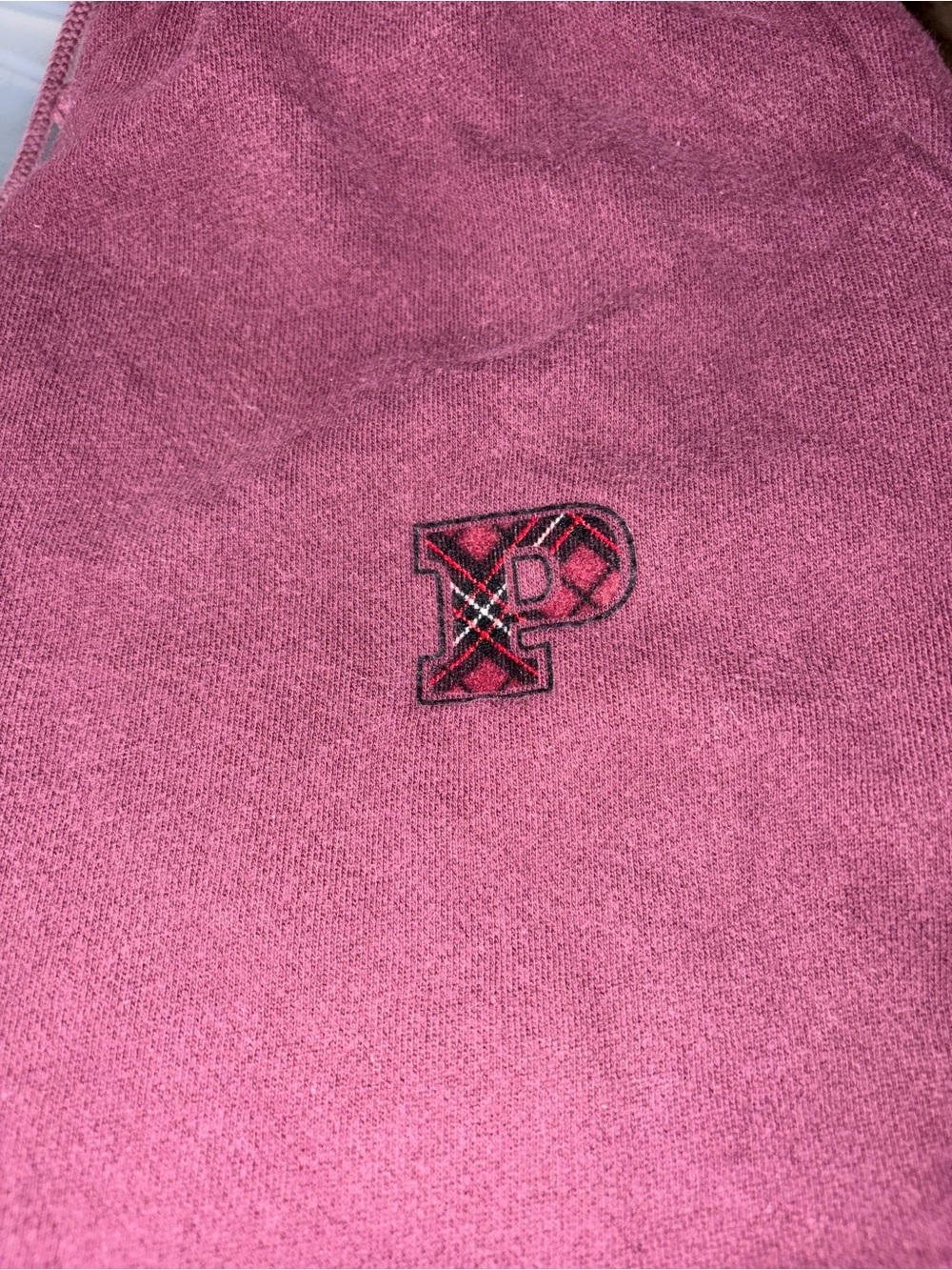 PINK Victoria's Secret Maroon Jogger Sweatpants - Picture 3 of 4